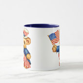 Vintage patriotische Bärn-Tasse Tasse (Zentrum)