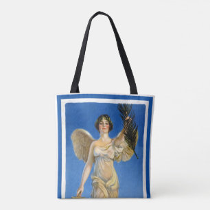 Vintage patriotische Engel-Frau, Kriegsanleihen ka Tasche