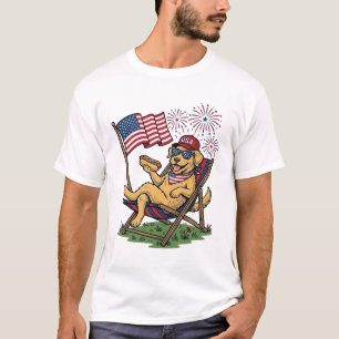 Vintage patriotische Katzen USA-Shirt-Design (2)_1 T-Shirt