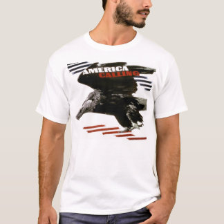 Vintage patriotische Kunst - Amerika ruft T-Shirt