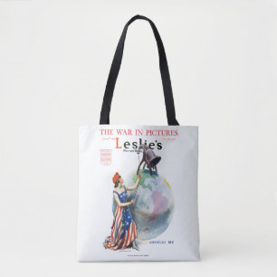 Vintage-patriotische Lady Liberty-Magazincover-Kun Tasche