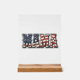 Vintage-patriotische-Mama-Lettering-Shirt-Design_1 Acrylschild