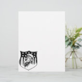 Vintage Patriotische Onkel Sam und amerikanische F (Stehend Vorderseite)