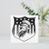 Vintage Patriotische Onkel Sam und amerikanische F (Stehend Vorderseite)