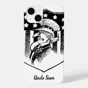Vintage Patriotische Onkel Sam und amerikanische F Case-Mate iPhone 14 Hülle