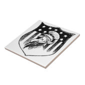 Vintage Patriotische Onkel Sam und amerikanische F Fliese (Seite)