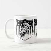 Vintage Patriotische Onkel Sam und amerikanische F Kaffeetasse (Links)