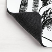 Vintage Patriotische Onkel Sam und amerikanische F Mousepad (Ecke)