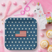 Vintage patriotische Papierplatten Pappteller (Party)