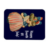 Vintage Patriotische Süsse Magnet (Horizontal)