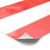 Vintage Patriotische USA-Flagge auf Holzzaun Poster (Ecke)