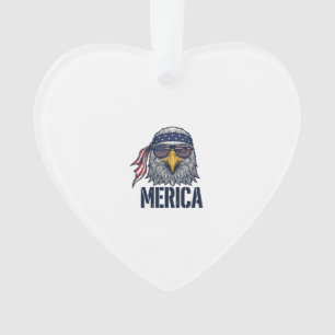 Vintage patriotischer Adler Merica-Shirt-Design_1 Ornament
