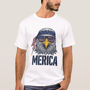 Vintage patriotischer Adler Merica-Shirt-Design_1 T-Shirt