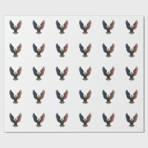 Vintage-patriotischer-Adler-Vektor-Shirt-Design_1 Geschenkpapier