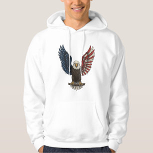 Vintage-patriotischer-Adler-Vektor-Shirt-Entwurf_1 Hoodie