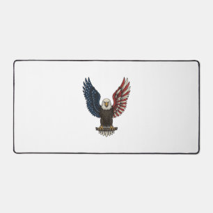 Vintage-patriotischer-Adler-Vektor-Shirt-Entwurf_1 Schreibtischunterlage