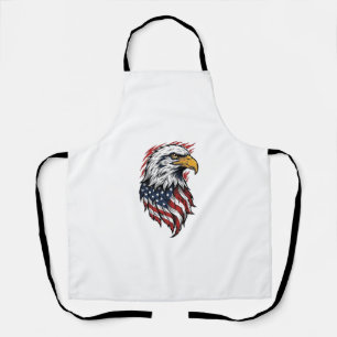 Vintage-patriotischer-Adler-Vektor-Shirt-Entwurf_1 Schürze
