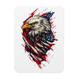 Vintage patriotischer amerikanischer Adler 4. Juli Magnet