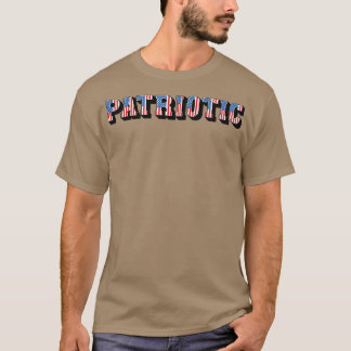 Vintage patriotischer amerikanischer Flaggentext T-Shirt
