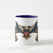 Vintage patriotischer Becher Tasse (Zentrum)