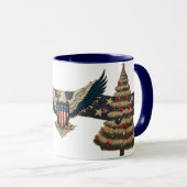 Vintage patriotischer Becher Tasse (VorderseiteRechts)