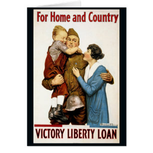 Vintage-patriotischer Soldat für Victory Liberty L