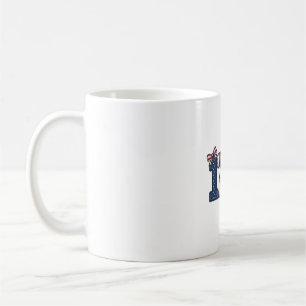 Vintage patriotisches 1776-Band-Shirt-Design_1 Kaffeetasse