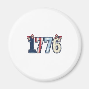 Vintage patriotisches 1776-Band-Shirt-Design_1 Magnet
