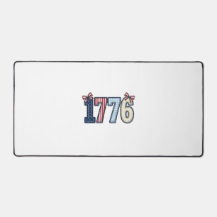 Vintage patriotisches 1776-Band-Shirt-Design_1 Schreibtischunterlage