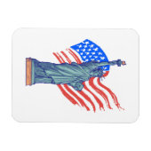 Vintage-patriotisches 4.-Juli-Design Magnet (Horizontal)