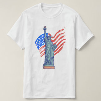 Vintage-patriotisches 4.-Juli-Design T-Shirt