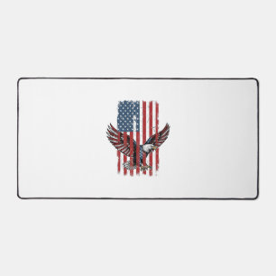 Vintage-patriotisches-Adler-Flag-Shirt-Design_1 Schreibtischunterlage
