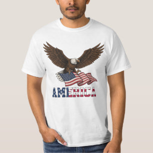 Vintage-patriotisches Adler-T-Shirt T-Shirt