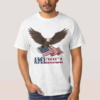 Vintage-patriotisches Adler-T-Shirt T-Shirt