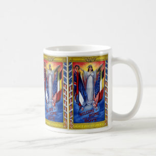 Vintage patriotisches Amerika, Frieden Gerechtigke Kaffeetasse