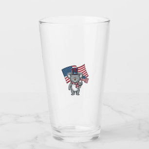 Vintage patriotisches Koala-Flag-Shirt-Design_1 Glas