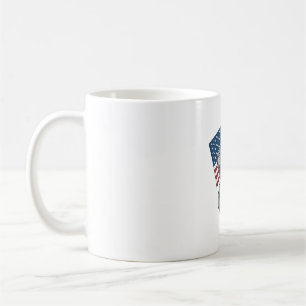 Vintage patriotisches Koala-Flag-Shirt-Design_1 Kaffeetasse