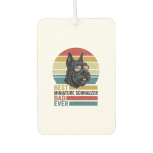 Vintage-patriotisches Miniature-Schnauzer-Vater-Sh Autolufterfrischer