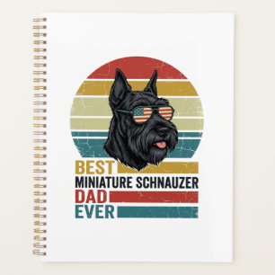 Vintage-patriotisches Miniature-Schnauzer-Vater-Sh Planer