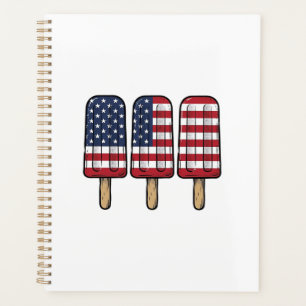 Vintage patriotisches Popsicle-Flag-Shirt-Design_1 Planer