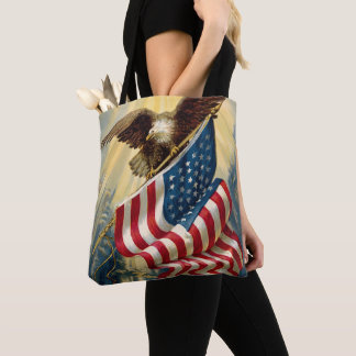 Vintage Patriotismus, patriotischer Adler amerikan Tasche