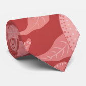 Vintage pattern, Fruit or Pomegranate, wine red Krawatte (Gerollt)