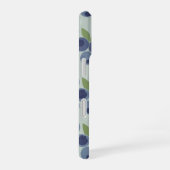 Vintage Pattern with Stylized Blueberries iPhone 16 Hülle (Rechte Seite)