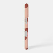 Vintage Pattern with Stylized Cherries iPhone 16 Hülle (Rechte Seite)