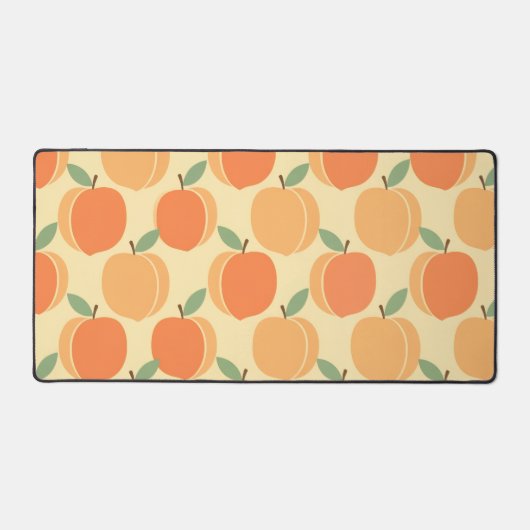 Vintage Pattern with Stylized Peaches Schreibtischunterlage (Vorderseite)