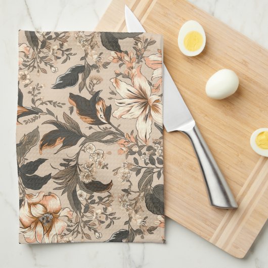 Vintage Patternküchenhandtücher Geschirrtuch (Viertel Falte)