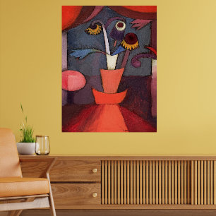 Vintage Paul Klee - Abstrakter Blumenposter Poster