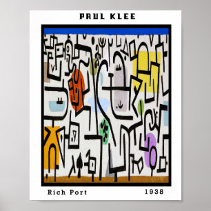 Vintage Paul Klee Reise Abstrakte Kunst Bauhaus  Poster