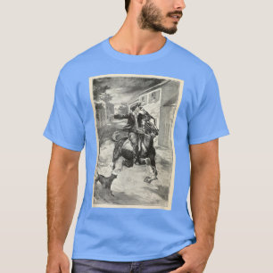 Vintage Paul Revere Mitternachtsfahrt Illustration T-Shirt