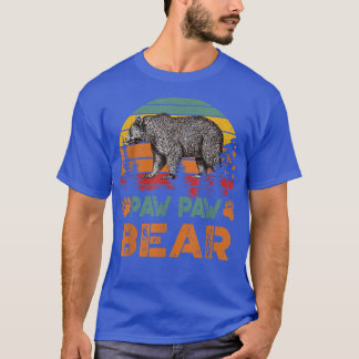 Vintage Paw Paw Bear Funny Fathers Day T-Shirt